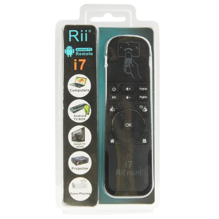 Rii i7 Mini teclado remoto inalámbrico Air Mouse para HTPC / Android TV Box / Xbox360, Rii i7