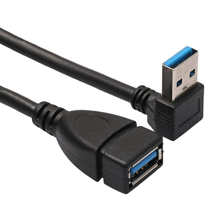 Cable de extensión USB 3.0 con ángulo hacia abajo de 90 grados, cable adaptador macho a hembra, longitud: 15 cm, Down Angle AM to AF, length: 15cm