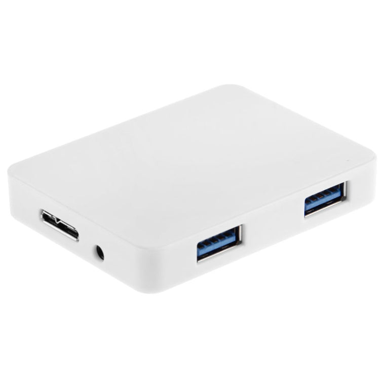 CR-H302 Superficie de espejo 4 puertos USB 3.0 Súper velocidad HUB de 5 Gbps + Cable de transmisión USB 3.0 de 60 cm, H302 White, H302 Black