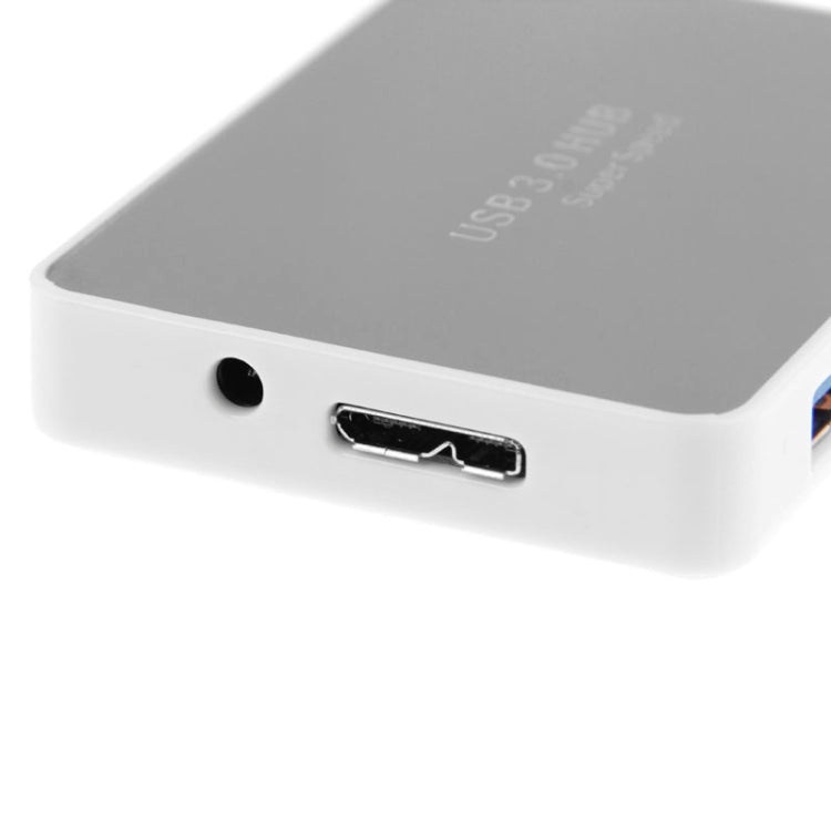 CR-H302 Superficie de espejo 4 puertos USB 3.0 Súper velocidad HUB de 5 Gbps + Cable de transmisión USB 3.0 de 60 cm, H302 White, H302 Black