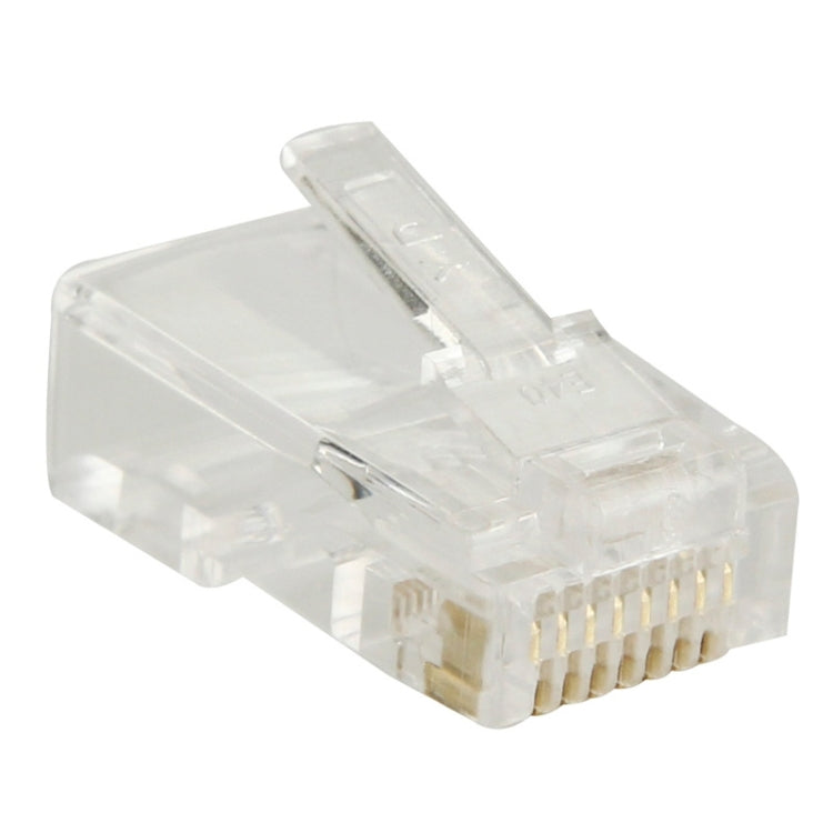 Conector modular RJ45 de 100 piezas, dorado: 3u, Gold: 3u