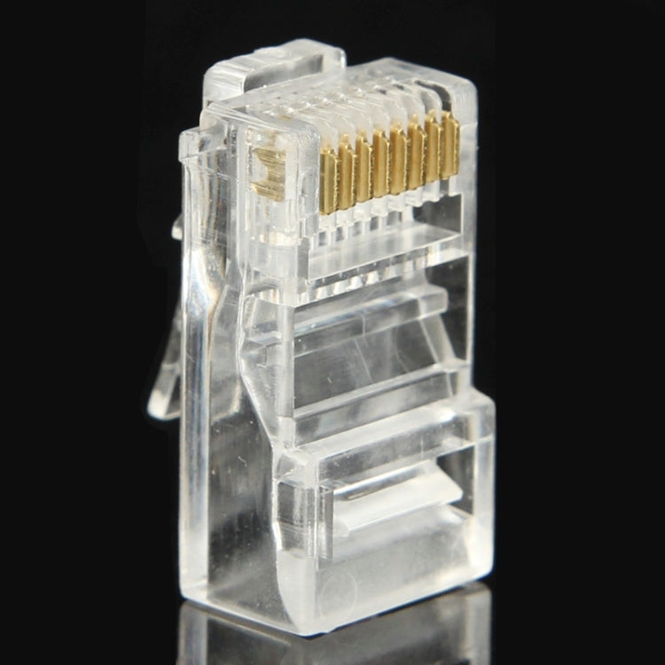 Conector modular RJ45 de 100 piezas, dorado: 3u, Gold: 3u