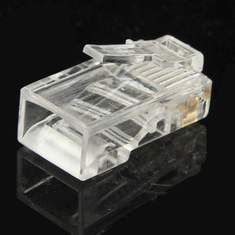 Conector modular RJ45 de 100 piezas, dorado: 3u, Gold: 3u