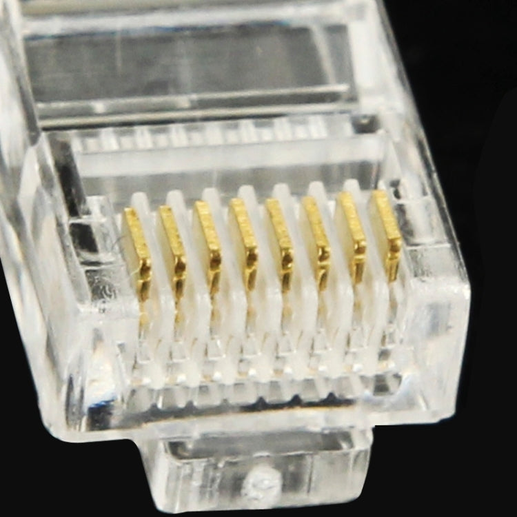 Conector modular RJ45 de 100 piezas, dorado: 3u, Gold: 3u