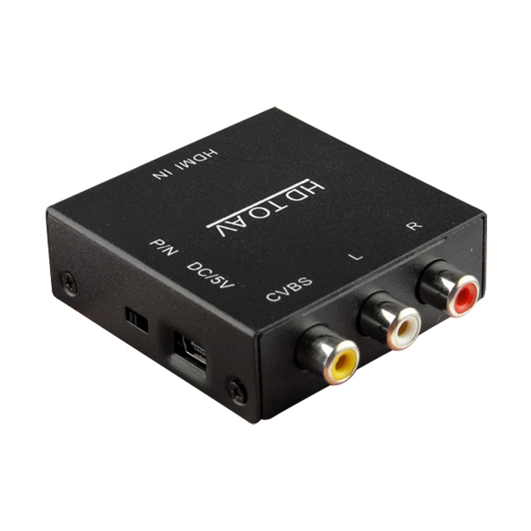 HDV-M610 Adaptador convertidor de vídeo Full HD 1080P HDMI a AV/CVBS de tamaño mini, HDMI to AV/CVBS (Mini)