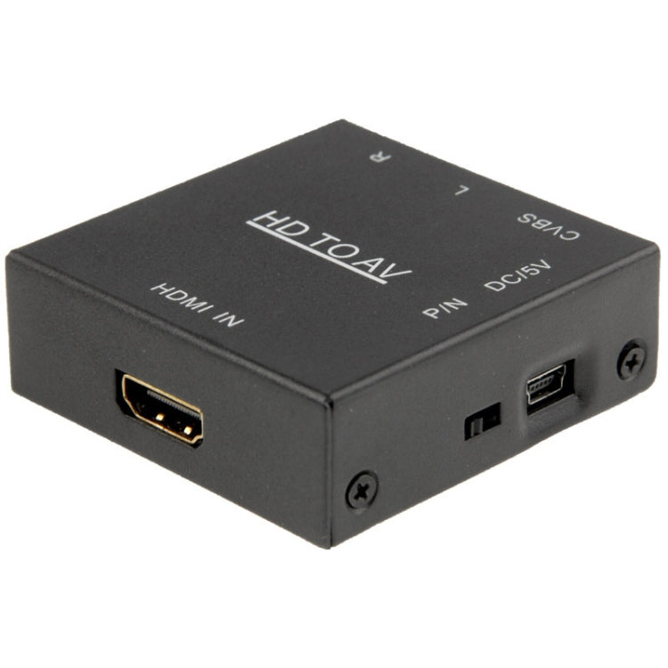 HDV-M610 Adaptador convertidor de vídeo Full HD 1080P HDMI a AV/CVBS de tamaño mini, HDMI to AV/CVBS (Mini)
