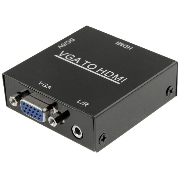 HD 1080P HDMI Mini VGA a HDMI Scaler Box Audio Video Adaptador convertidor digital para PC / HDTV, HD 1080P