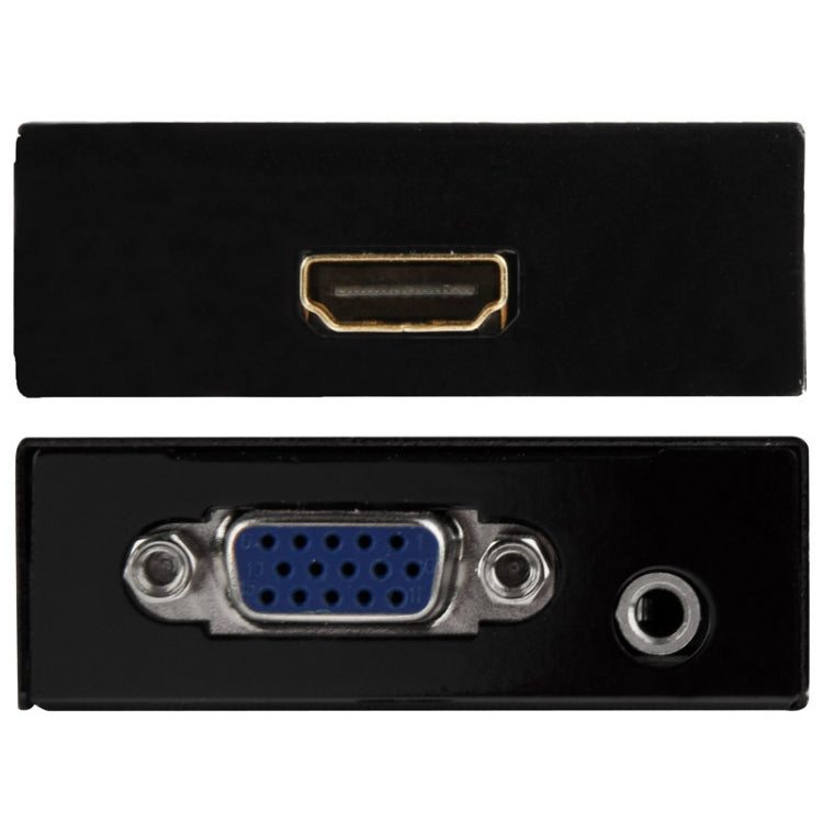 HD 1080P HDMI Mini VGA a HDMI Scaler Box Audio Video Adaptador convertidor digital para PC / HDTV, HD 1080P