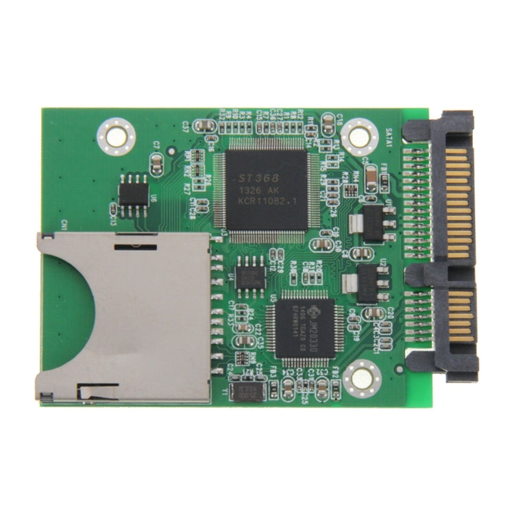 Tarjeta convertidora de adaptador SD a SATA de 22 pines, SD to 22 Pin SATA (Green)