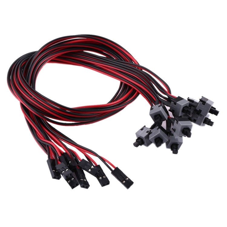 Cable de interruptor de alimentación del chasis de la computadora de 10 piezas, 10 PCS Chassis Power Switch Cable