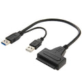 Cable USB 2.0 / USB 3.0 a SATA con caja de protección HDD de 2,5 pulgadas, compatible con velocidad de hasta 4 TB, USB 3.0 to SATA with USB(B)