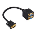 Cable divisor VGA macho a 2 VGA hembra de 30 cm, VGA Male
