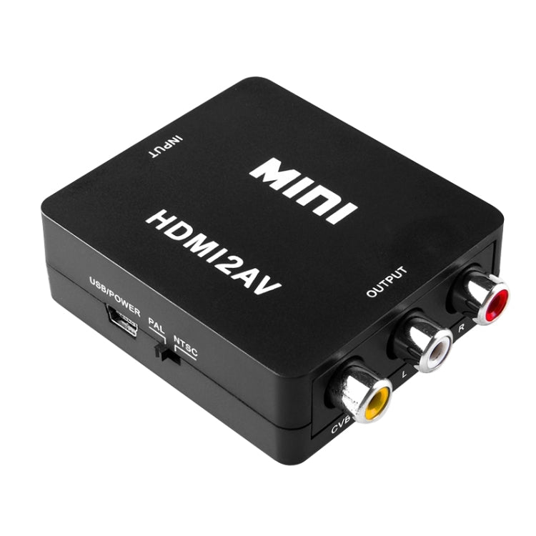Adaptador convertidor de vídeo VK-126 Mini HD HDMI a AV/CVBS, HDMI to AV/CVBS