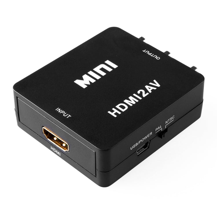 Adaptador convertidor de vídeo VK-126 Mini HD HDMI a AV/CVBS, HDMI to AV/CVBS