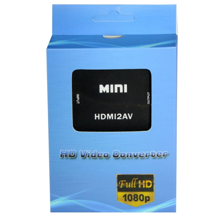 Adaptador convertidor de vídeo VK-126 Mini HD HDMI a AV/CVBS, HDMI to AV/CVBS