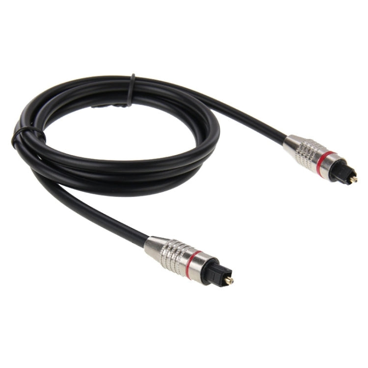 Cable de fibra óptica de audio digital Toslink M a M, DE: 5,0 mm, Longitud: 1 m, 1m