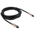 Cable de fibra óptica de audio digital Toslink M a M, diámetro exterior: 5,0 mm, longitud: 2 m, 2m