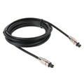 Cable de fibra óptica de audio digital Toslink M a M, diámetro exterior: 5,0 mm, longitud: 3 m, 3m