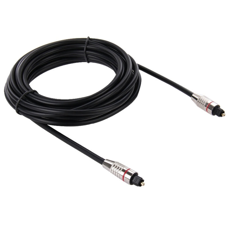 Cable de fibra óptica de audio digital Toslink M a M, diámetro exterior: 5,0 mm, longitud: 5 m, 5m