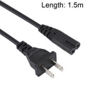 Cable de alimentación de CA para computadora portátil de EE. UU. estilo 2 clavijas de alta calidad, longitud: 1,5 m, 2 Prong Style US Plug, Length: 1.5m