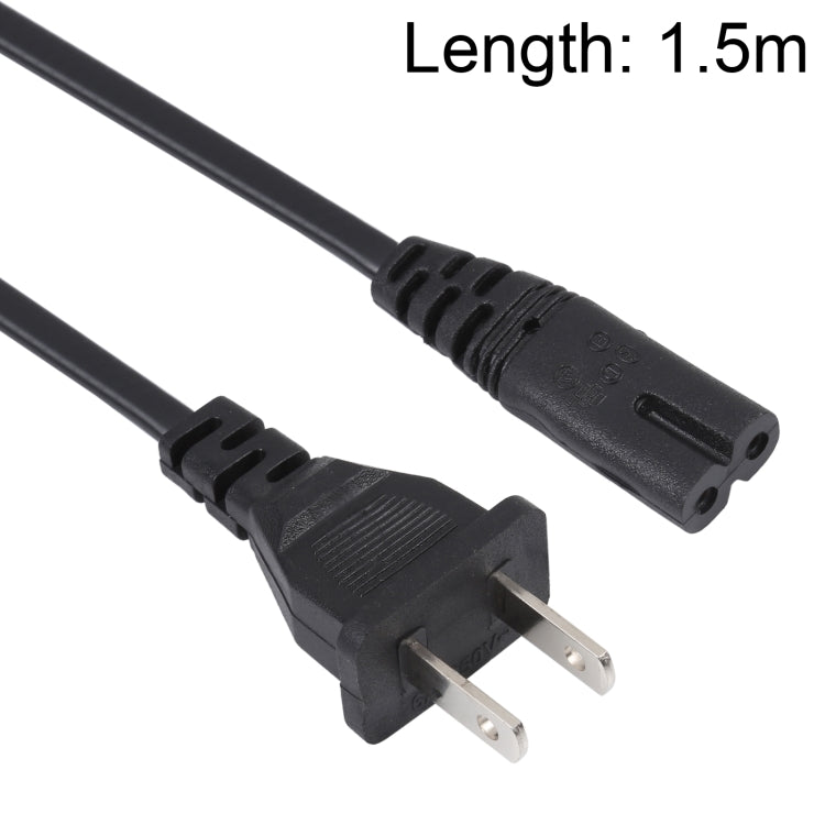 Cable de alimentación de CA para computadora portátil de EE. UU. estilo 2 clavijas de alta calidad, longitud: 1,5 m, 2 Prong Style US Plug, Length: 1.5m