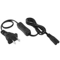 Cable de alimentación de CA con enchufe estadounidense estilo 2 clavijas con interruptor 304, longitud: 1,5 m, Length: 1.5m
