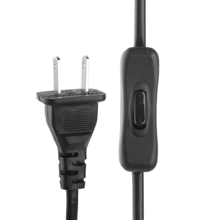 Cable de alimentación de CA con enchufe estadounidense estilo 2 clavijas con interruptor 304, longitud: 1,5 m, Length: 1.5m