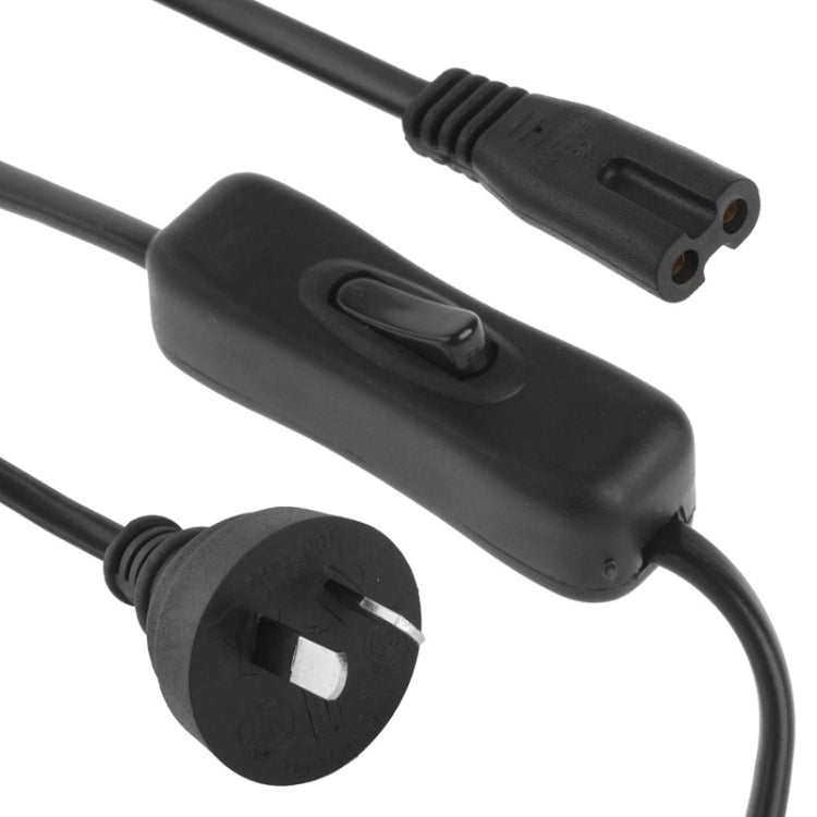 Cable de alimentación de CA con enchufe británico estilo 2 clavijas con interruptor 304, longitud: 1,2 m, 2 Prong Style AU Plug, Length: 1.2m, 2 Prong Style UK Plug, Length: 1.2m