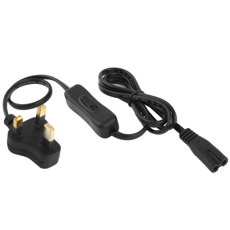 Cable de alimentación de CA con enchufe británico estilo 2 clavijas con interruptor 304, longitud: 1,2 m, 2 Prong Style AU Plug, Length: 1.2m, 2 Prong Style UK Plug, Length: 1.2m
