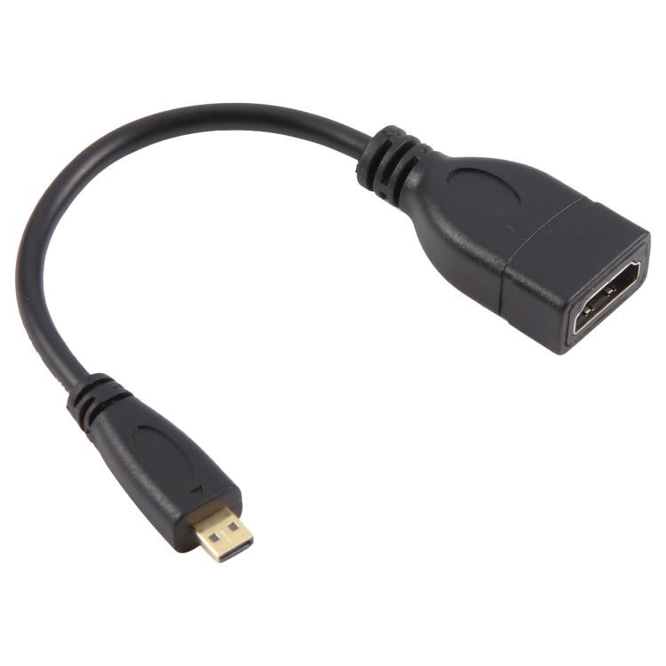 Cable adaptador Micro HDMI macho a HDMI hembra de 17 cm, Length: 17cm
