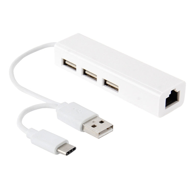 Para Galaxy S8 y S8 + / LG G6 / Huawei P10 y P10 Plus / Xiaomi Mi6 y Max 2 y otros teléfonos inteligentes, 3 Port USB+RJ45+USB Male
