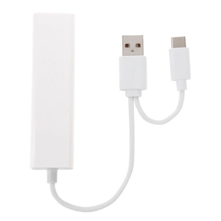 Para Galaxy S8 y S8 + / LG G6 / Huawei P10 y P10 Plus / Xiaomi Mi6 y Max 2 y otros teléfonos inteligentes, 3 Port USB+RJ45+USB Male