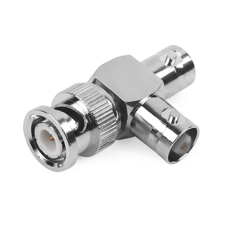 Adaptador Coaxial BNC Macho + 2 x BNC Hembra, Coaxial Adapte