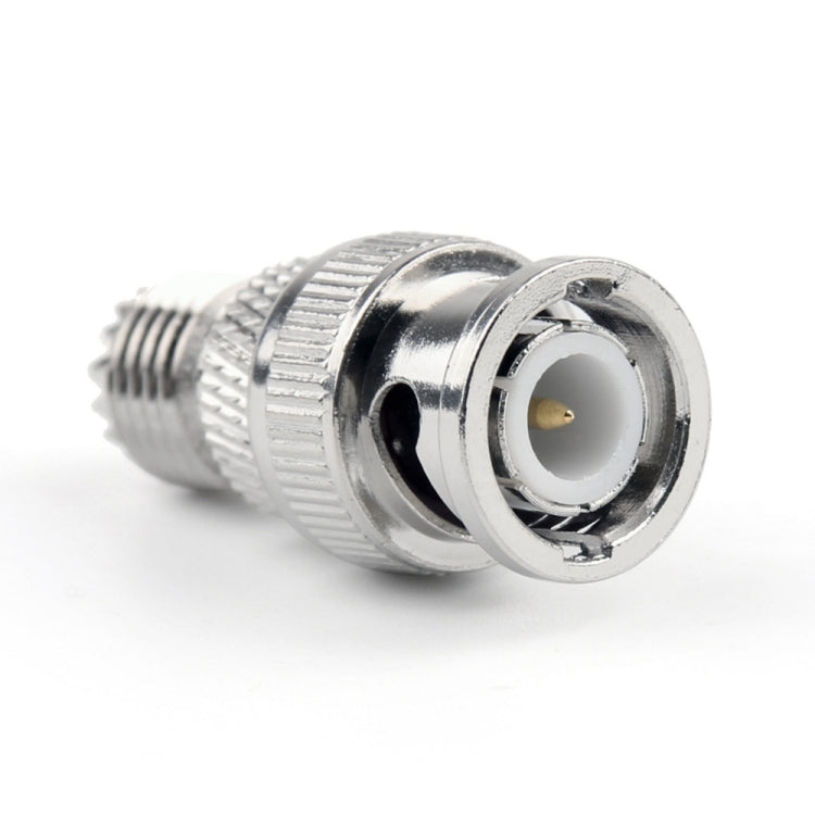 BNC macho + mini conector hembra UHF Adaptador coaxial RF, Male + Mini UHF