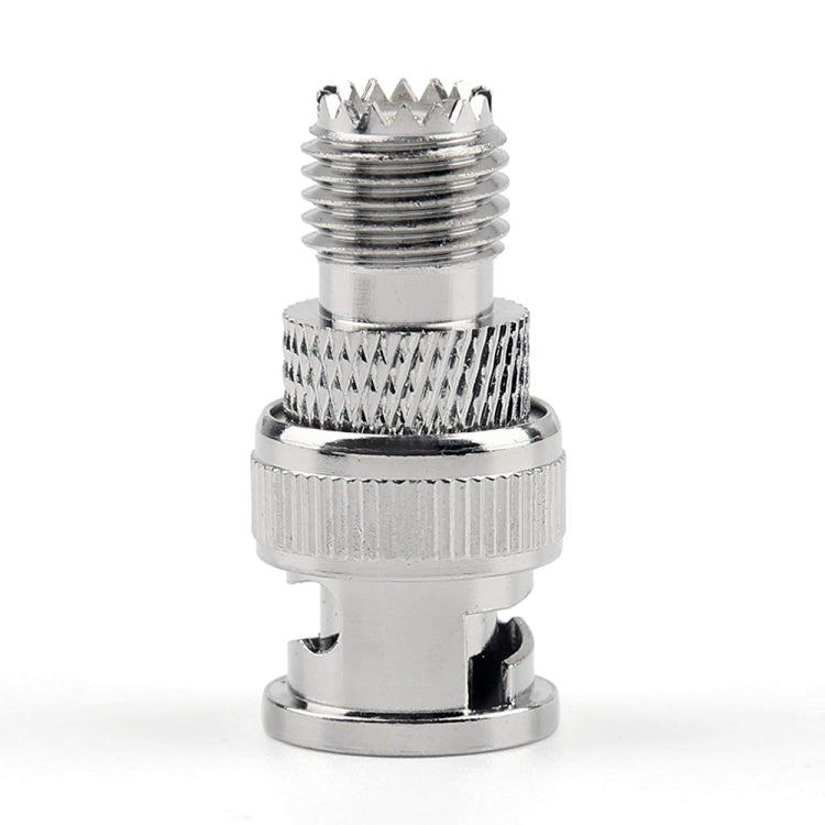 BNC macho + mini conector hembra UHF Adaptador coaxial RF, Male + Mini UHF