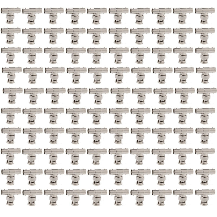 100 PCS UG274U BNC T tipo un adaptador de conector macho a doble BNC hembra, UG274U