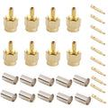 Adaptador de conector RF con conector macho SMA, chapado en oro, 10 Uds., para Cable RG174/RG316/RG188/RG179, Crimp SMA Male Plug