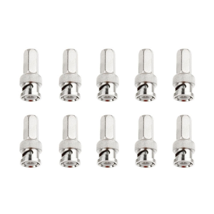 Conector de compresión macho BNC hexagonal de 10 piezas, Hexagon