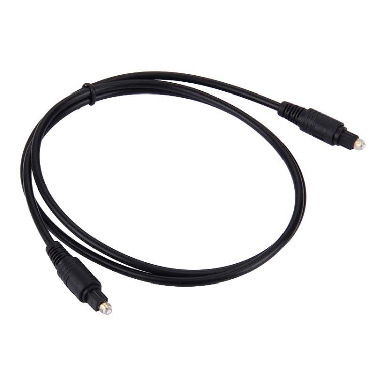 Cable Toslink de fibra óptica de audio digital, longitud del cable: 1 m, diámetro exterior: 4,0 mm (chapado en oro), 1m