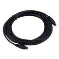Cable Toslink de fibra óptica de audio digital, longitud del cable: 5 m, diámetro exterior: 4,0 mm (chapado en oro), 5m