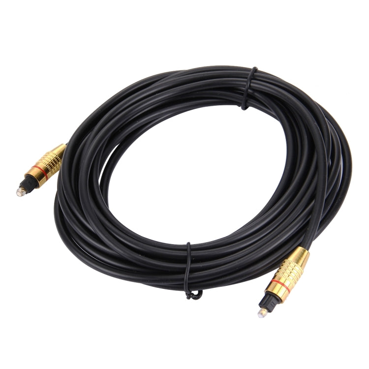Cable Toslink de fibra óptica de audio digital, longitud del cable: 5 m, diámetro exterior: 5,0 mm, 5m