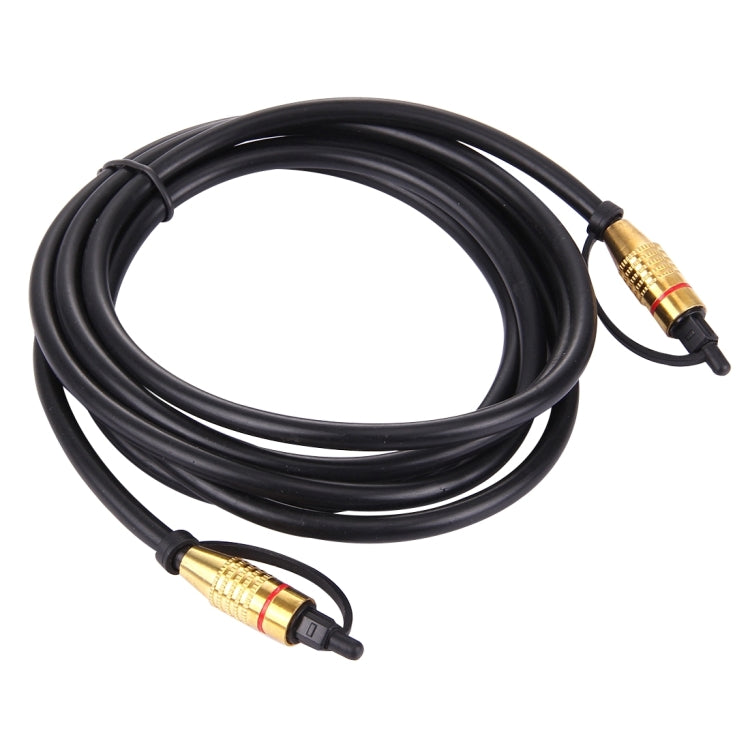 Cable Toslink de fibra óptica de audio digital, longitud del cable: 2 m, diámetro exterior: 5,0 mm, 2m
