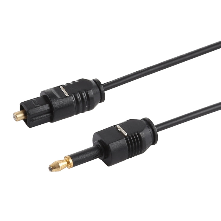 Cable de audio óptico digital TOSLink macho a macho de 3,5 mm, longitud: 0,8 m, diámetro exterior: 2,2 mm