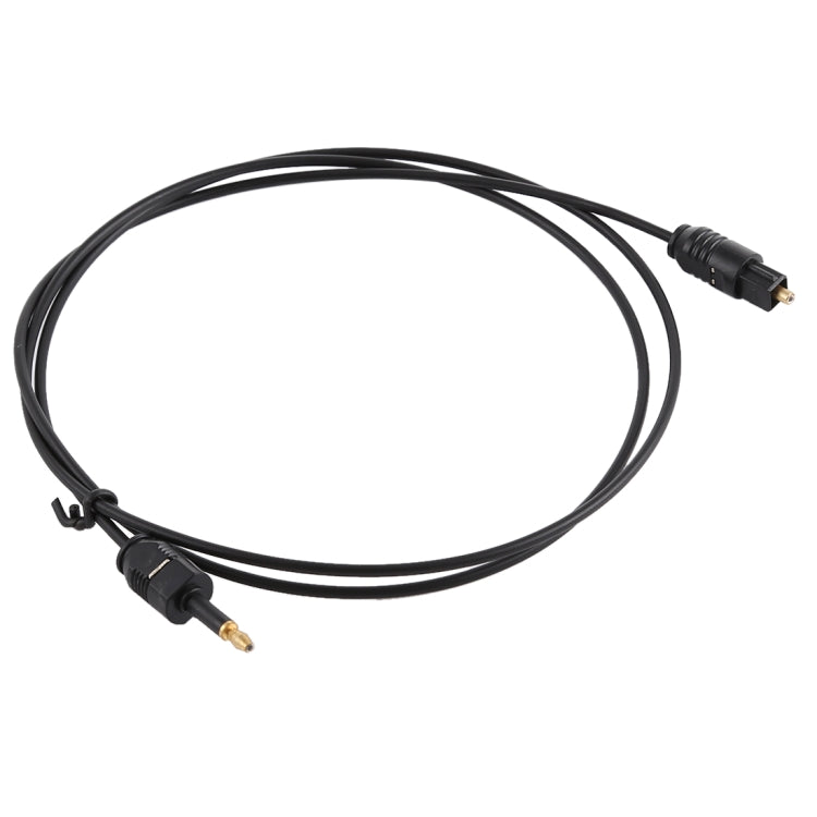 Cable de audio óptico digital TOSLink macho a macho de 3,5 mm, longitud: 0,8 m, diámetro exterior: 2,2 mm
