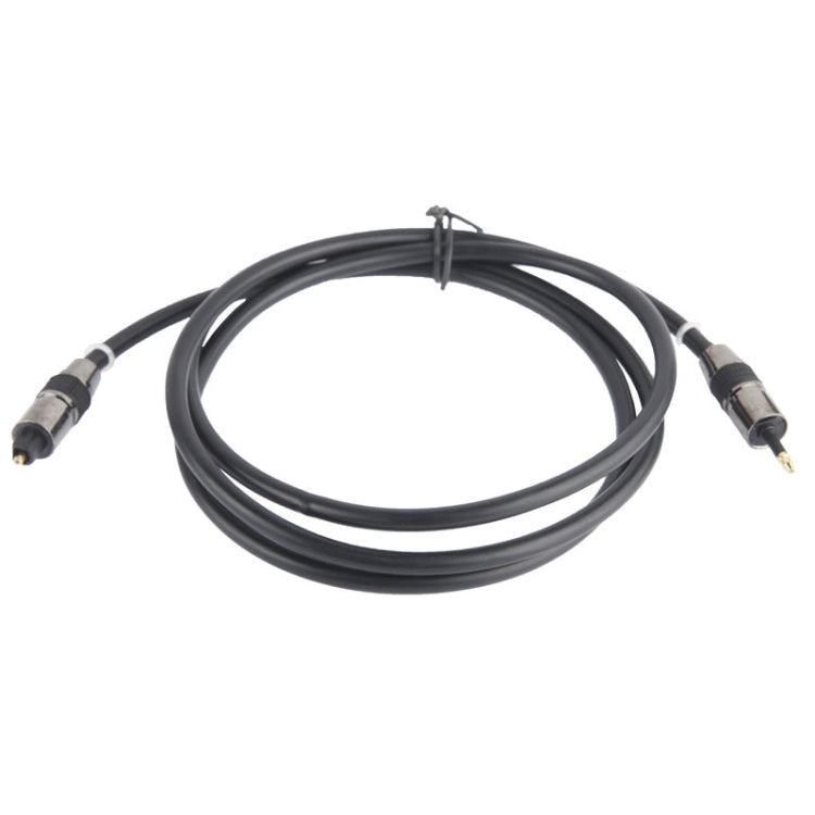 Cable de audio óptico digital TOSLink macho a macho de 3,5 mm, longitud: 1,5 m, diámetro exterior: 5,0 mm (chapado en oro)