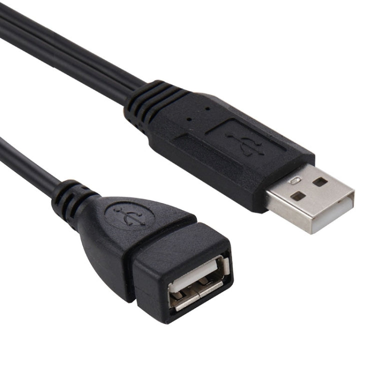 Cable adaptador USB 2.0 macho a 2 USB hembra dual para computadora / computadora portátil, longitud: aproximadamente 30 cm, USB 2.0 AM to 2 USB 2.0 AF