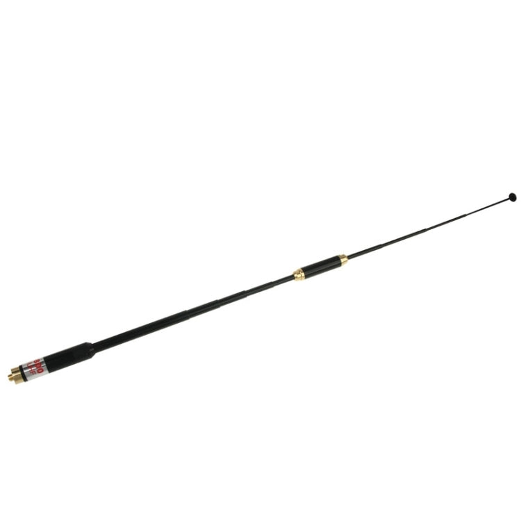 AL-800 Antena dual de radio portátil telescópica SMA-F de alta ganancia de banda dual 144/430 MHz para walkie talkie, longitud de la antena: 22 cm / 86 cm