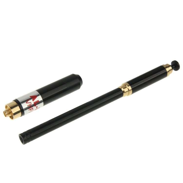 AL-800 Antena dual de radio portátil telescópica SMA-F de alta ganancia de banda dual 144/430 MHz para walkie talkie, longitud de la antena: 22 cm / 86 cm