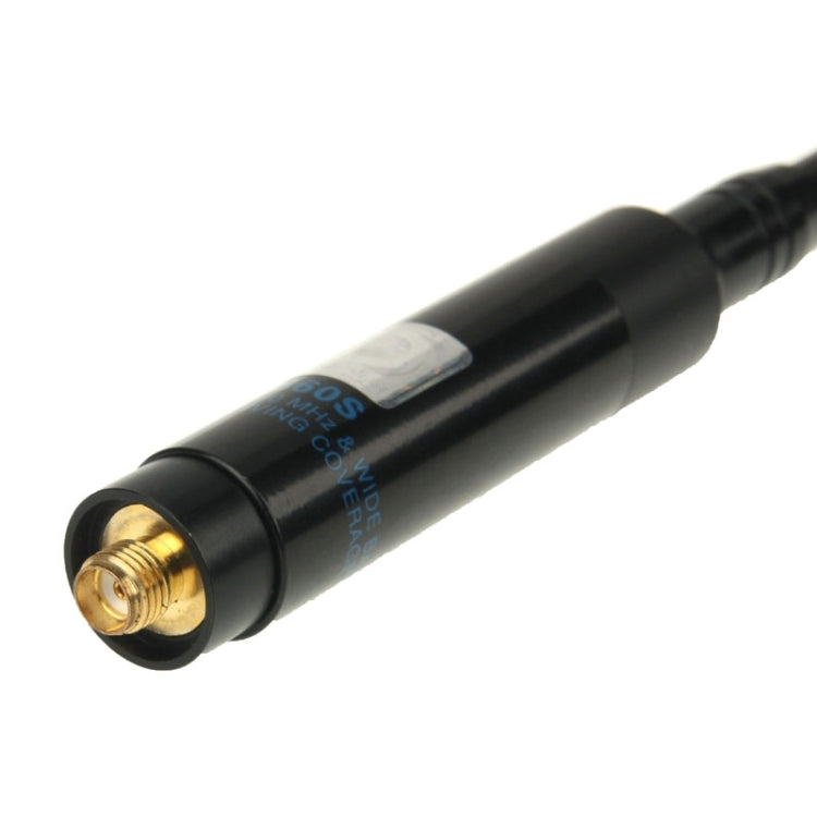 Antena de radio portátil telescópica SMA-F de alta ganancia RH660S de doble banda 144/430 MHz para walkie talkie, longitud de la antena: 108,5 cm