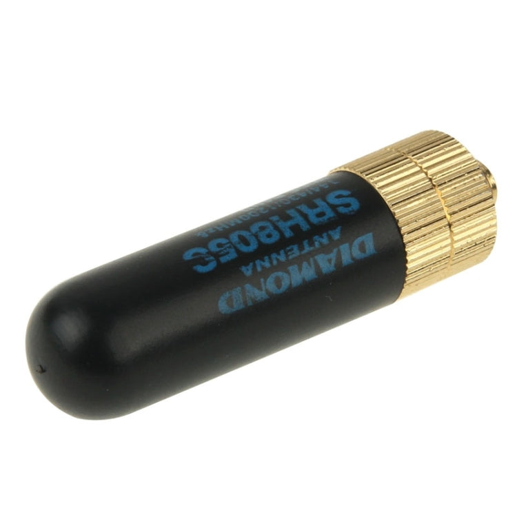 SRH805S Antena de radio portátil de doble banda SMA-F permanente VHF + UHF corta, longitud de la antena: 4,5 cm